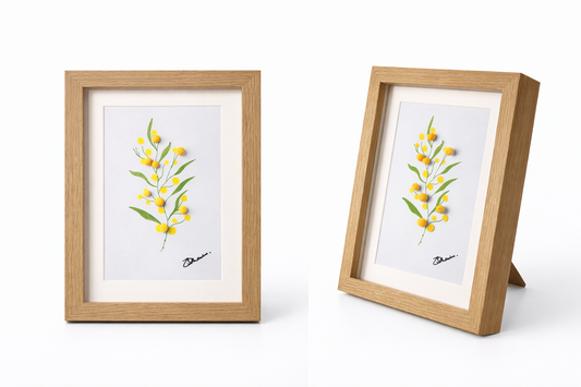 Golden Wattle Polymer Clay Art